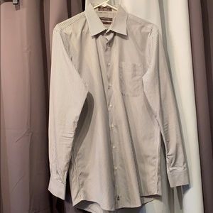 Nordstrom trim fit 16 34/35 striped dress shirt